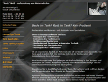 Tablet Screenshot of beule-im-tank.de